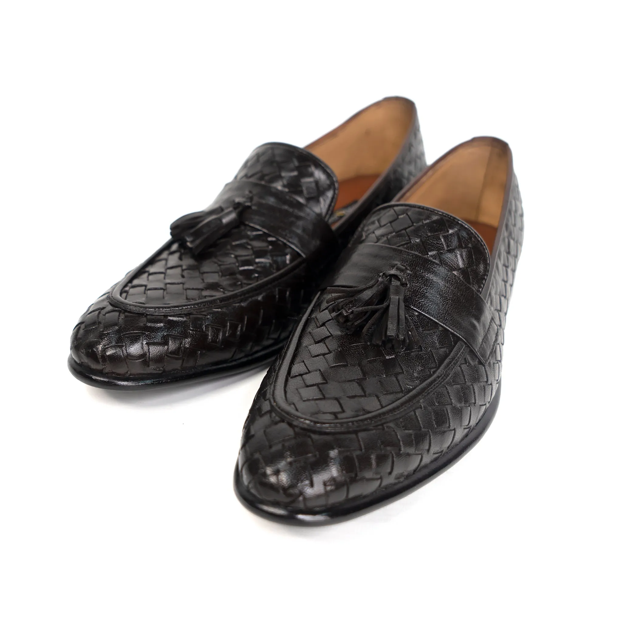 1605 BRA Dark Brown Woven Moccasin