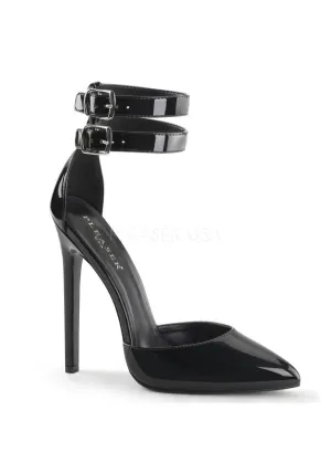 5" Heel Dual Ankle Strap Pointed Toe d'Orsay Pump