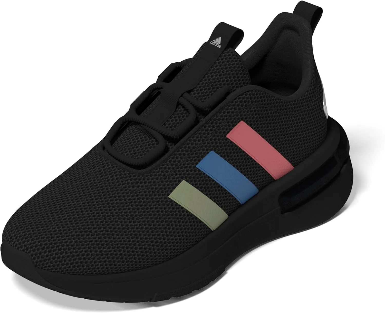 adidas Racer TR23 Sneaker, Black/Silver Metallic/Black, 6 US Unisex Big Kid