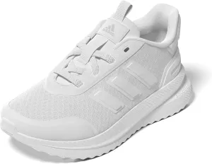 adidas X_PLR Path Sneaker, White/White/Grey, 4 US Unisex Big Kid
