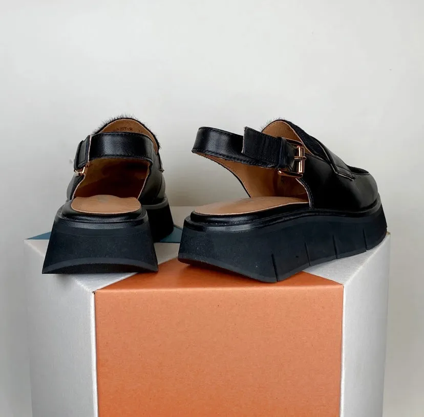 Alfie & Evie Boost Black/Black Pony Leather
