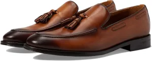 Alfredo Leather Tassel Slip On Loafer - Black