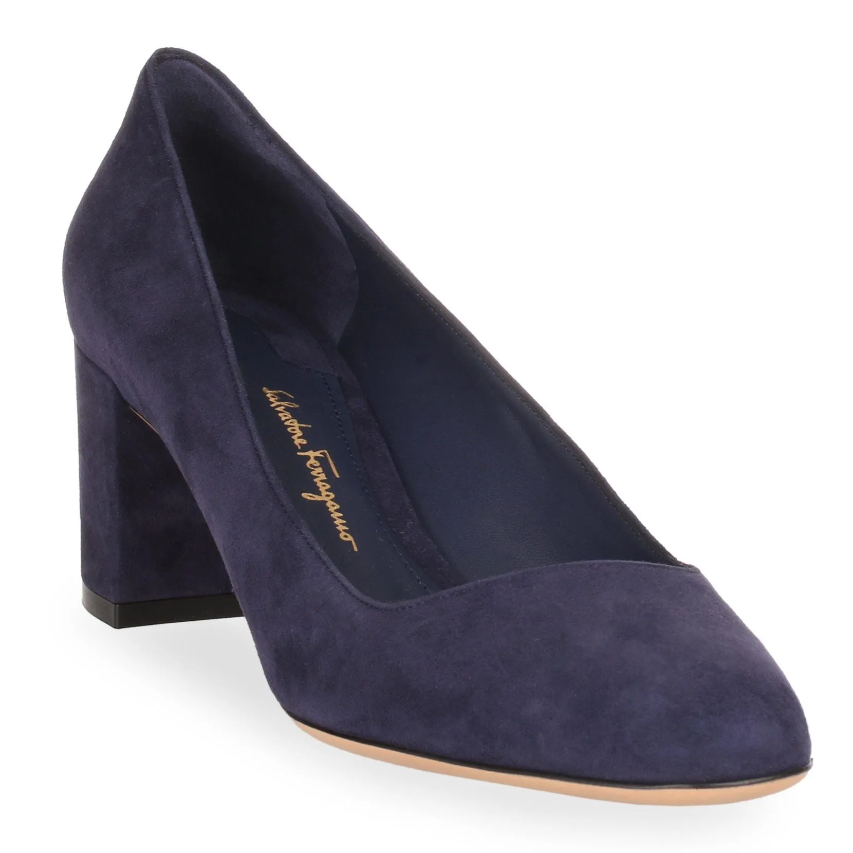 Arezzo 55 navy suede pump