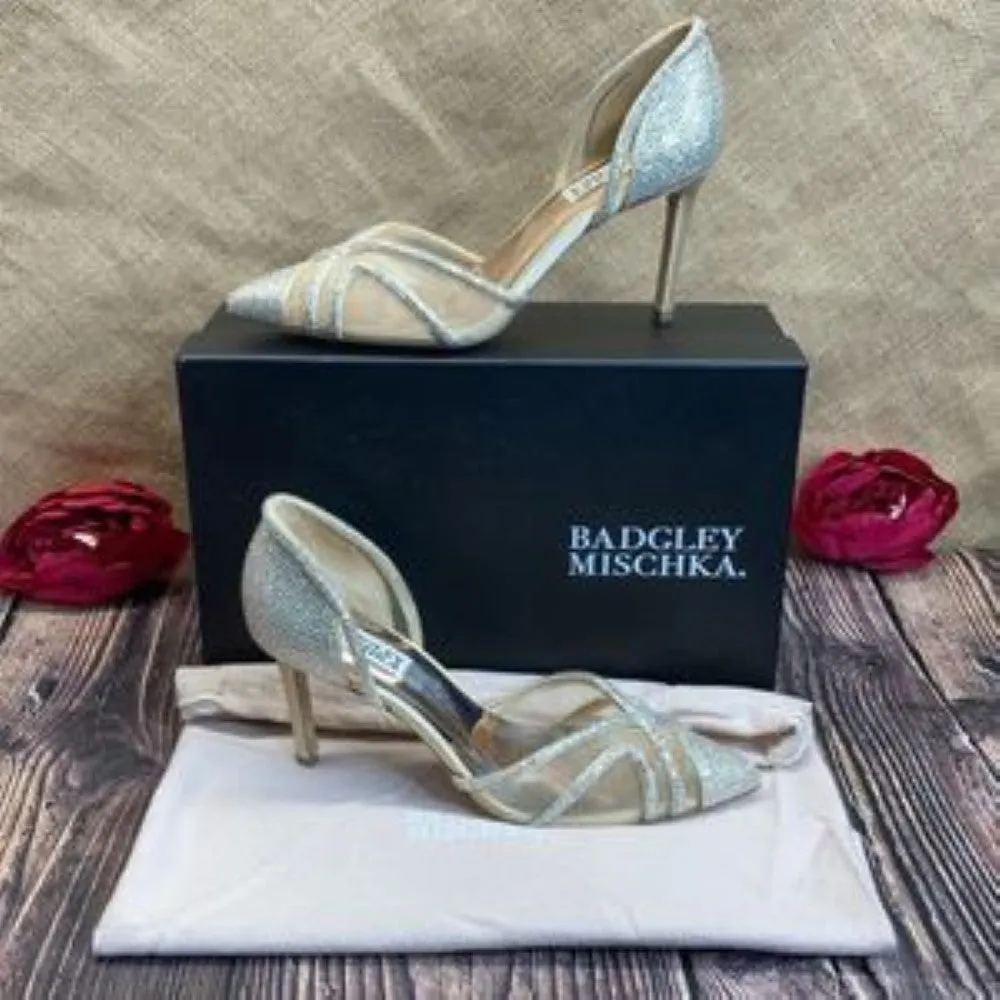 BADGLEY MISCHKA Tan Haze Pointed Toe Pump 7