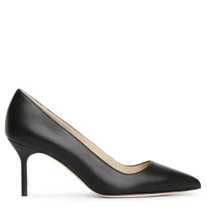 BB70 black leather pumps
