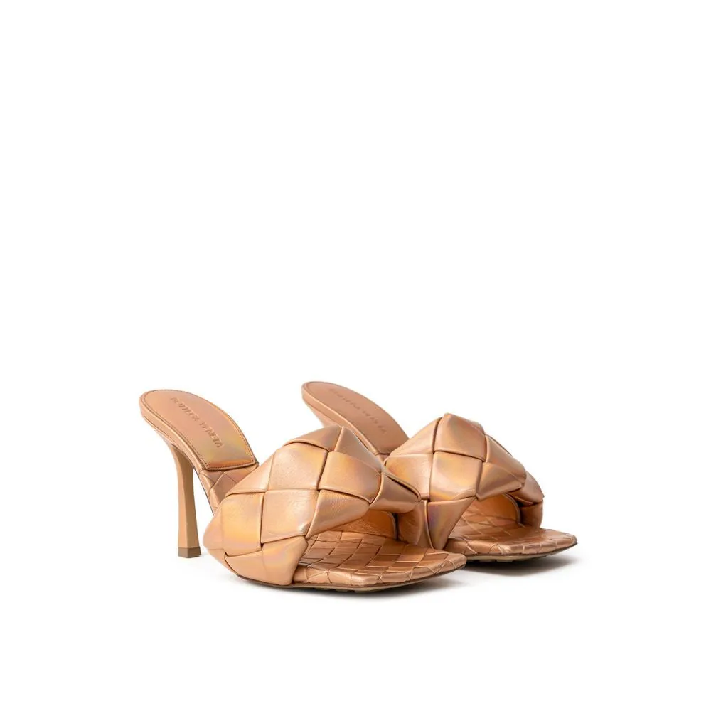 Beautiful Sandal Leather Bronze Veneta Bottega Problem-solving