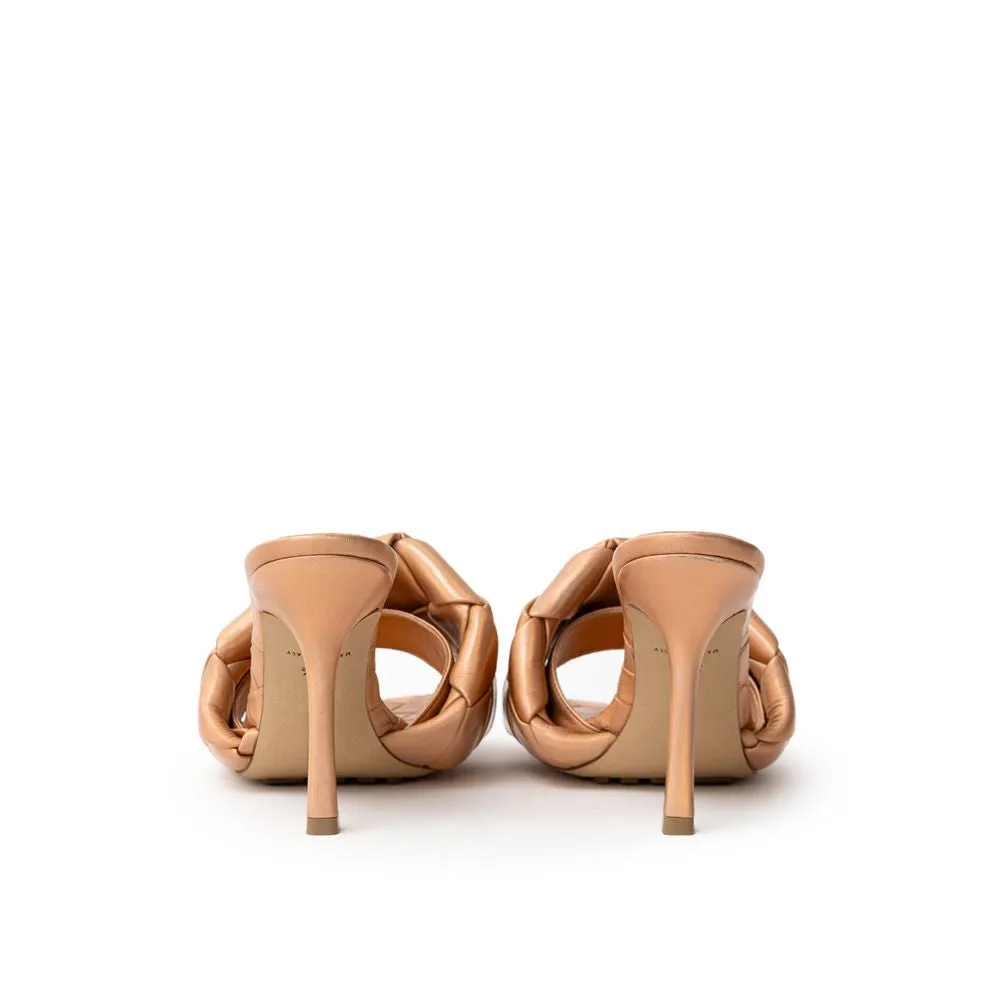 Beautiful Sandal Leather Bronze Veneta Bottega Problem-solving