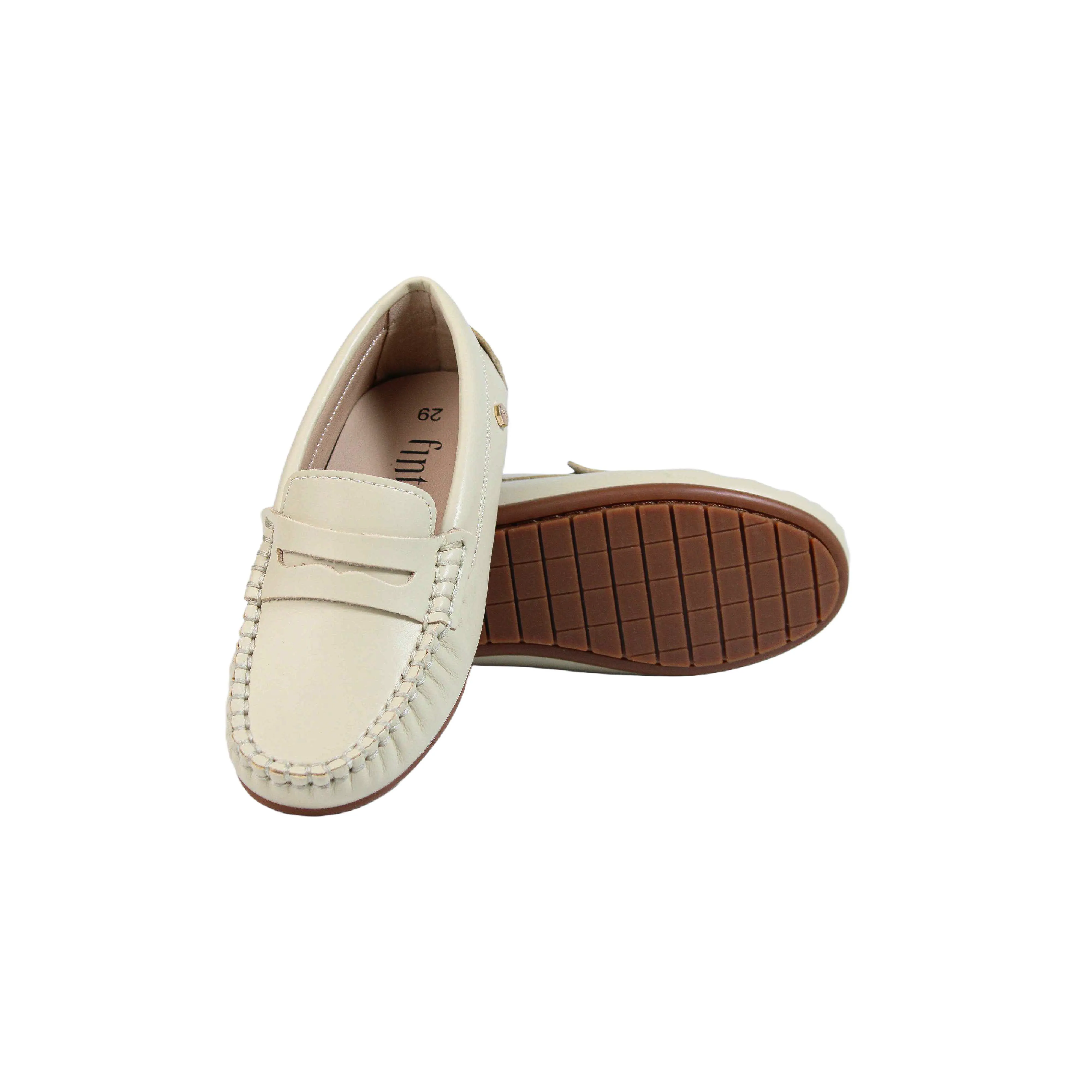 Beige Leather