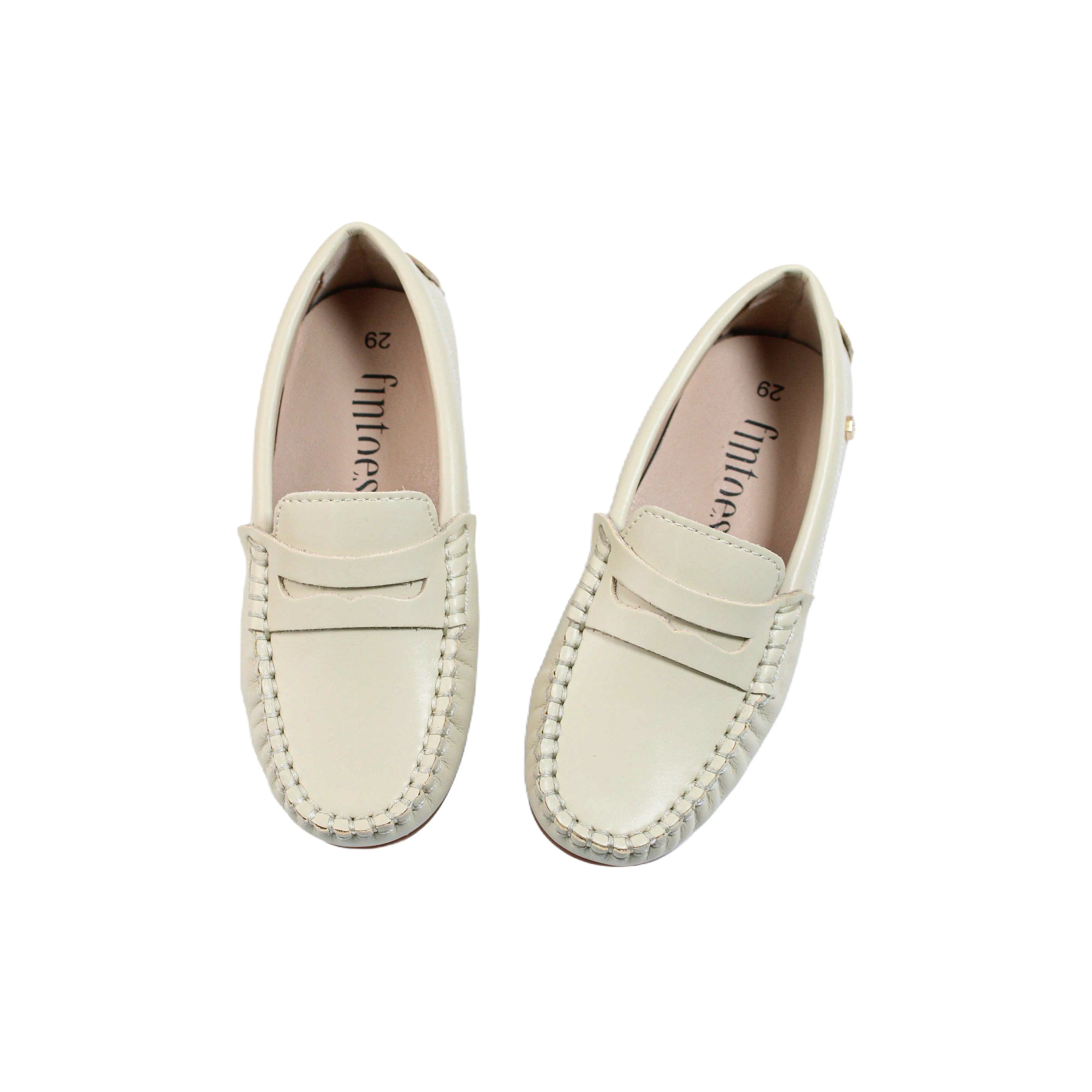 Beige Leather