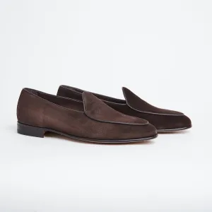 Belgian Loafer 4950 in Dark Brown Suede