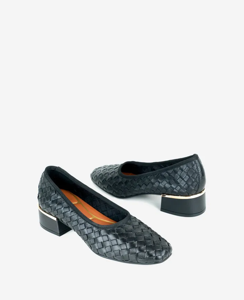 Birdie Woven Leather Pump