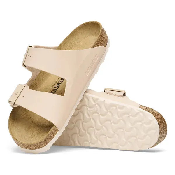 BIRKENSTOCK -ARIZONA-DOUBLE BUCKLE FLAT FASHION MULE - NUDE