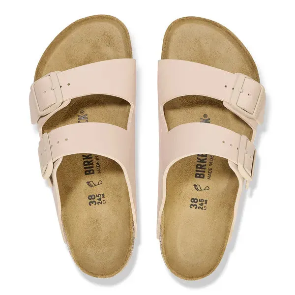 BIRKENSTOCK -ARIZONA-DOUBLE BUCKLE FLAT FASHION MULE - NUDE