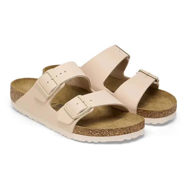 BIRKENSTOCK -ARIZONA-DOUBLE BUCKLE FLAT FASHION MULE - NUDE