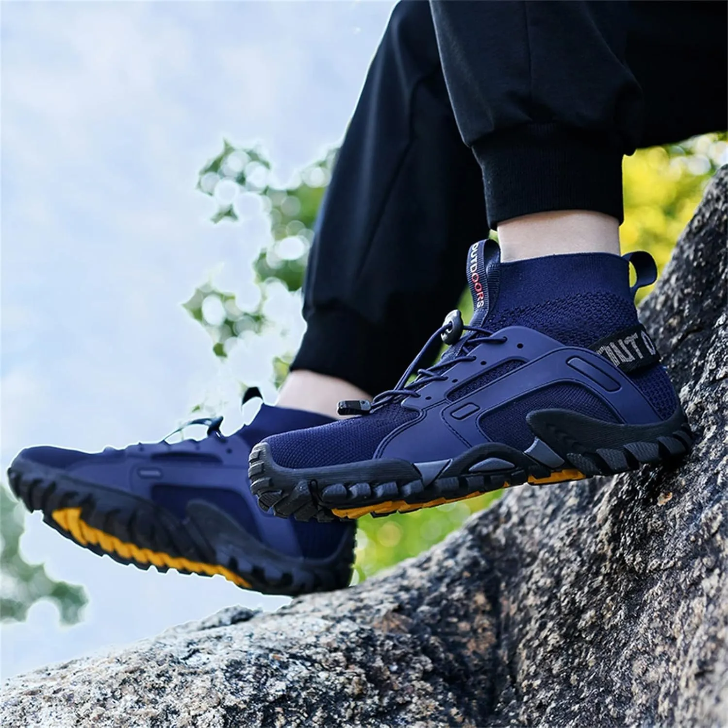 BORAMAX Men's Running Shoes Non Slip Athletic Tennis Walking Type Sneakers Hip Hop Men Walking Running Sneakers Shoe
