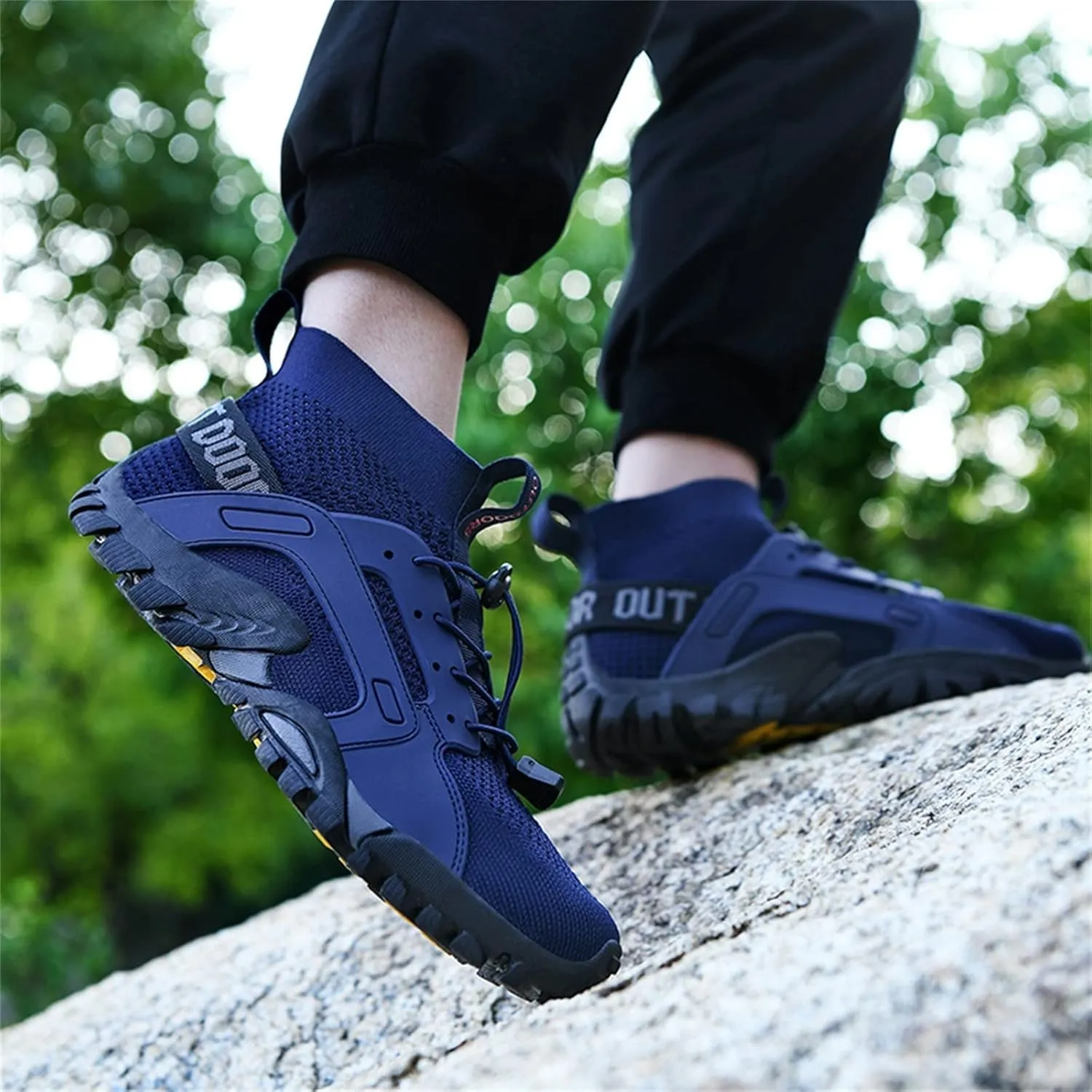 BORAMAX Men's Running Shoes Non Slip Athletic Tennis Walking Type Sneakers Hip Hop Men Walking Running Sneakers Shoe