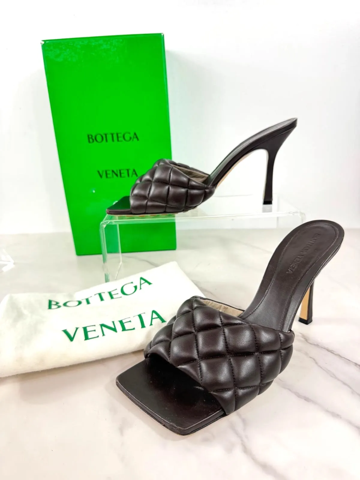 BOTTEGA VENETA PADDED NAPPA LEATHER MULES