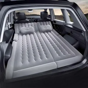Car Air Mattress for Cadillac SRX(7seats) 1. Generation 2004-2006 2007 2008 2009,Flocking & PVC Thickened Double-Sided Portable Foldable Sleeping Pad Back Seat Trunk Inflatable Electric Pump Pillows