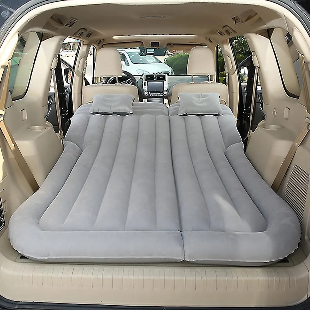 Car Inflatable Mattress for Toyota RAV4 HEV 2019 2020 2021 2022 2023 2024 2025 2026 Portable Air Bed Rear Trunk Camping Bed Back Seat Mattress Folding Air Bed Cushion,Grey