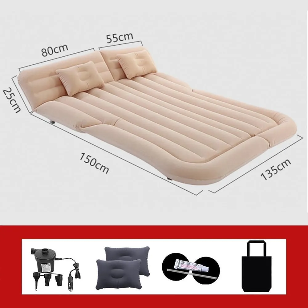 Car Inflatable Mattress for Toyota RAV4 HEV 2019 2020 2021 2022 2023 2024 2025 2026 Portable Air Bed Rear Trunk Camping Bed Back Seat Mattress Folding Air Bed Cushion,Grey
