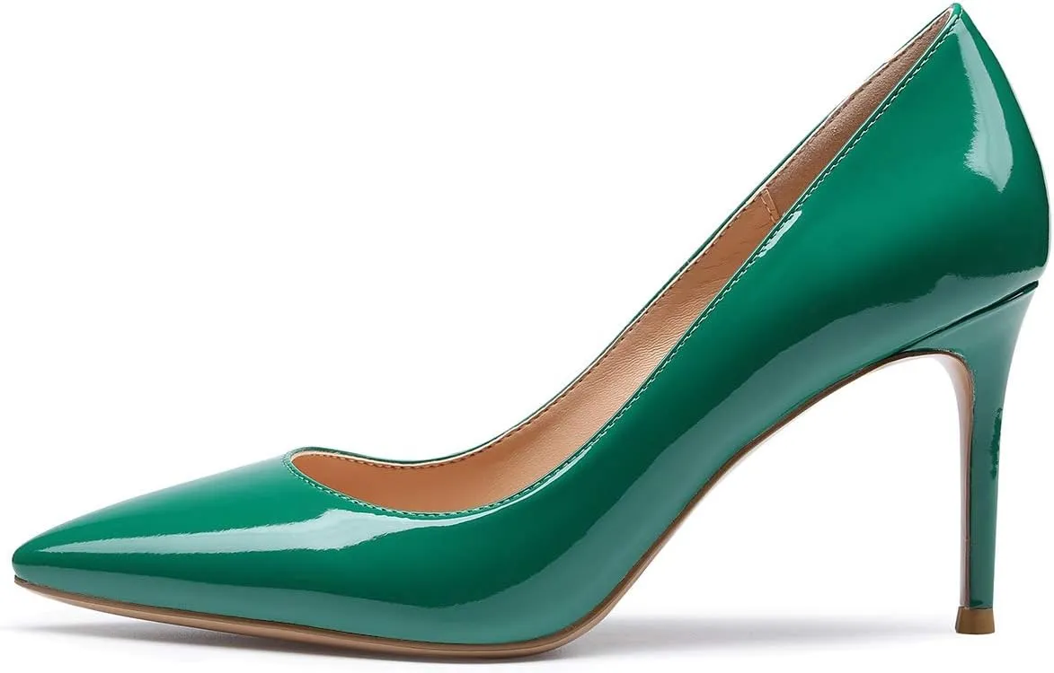 Castamere High Heels Womens Pointed-Toe Slip-on Pumps 8.5CM Stiletto Heel Shoes