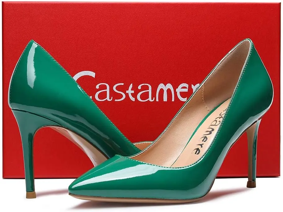 Castamere High Heels Womens Pointed-Toe Slip-on Pumps 8.5CM Stiletto Heel Shoes