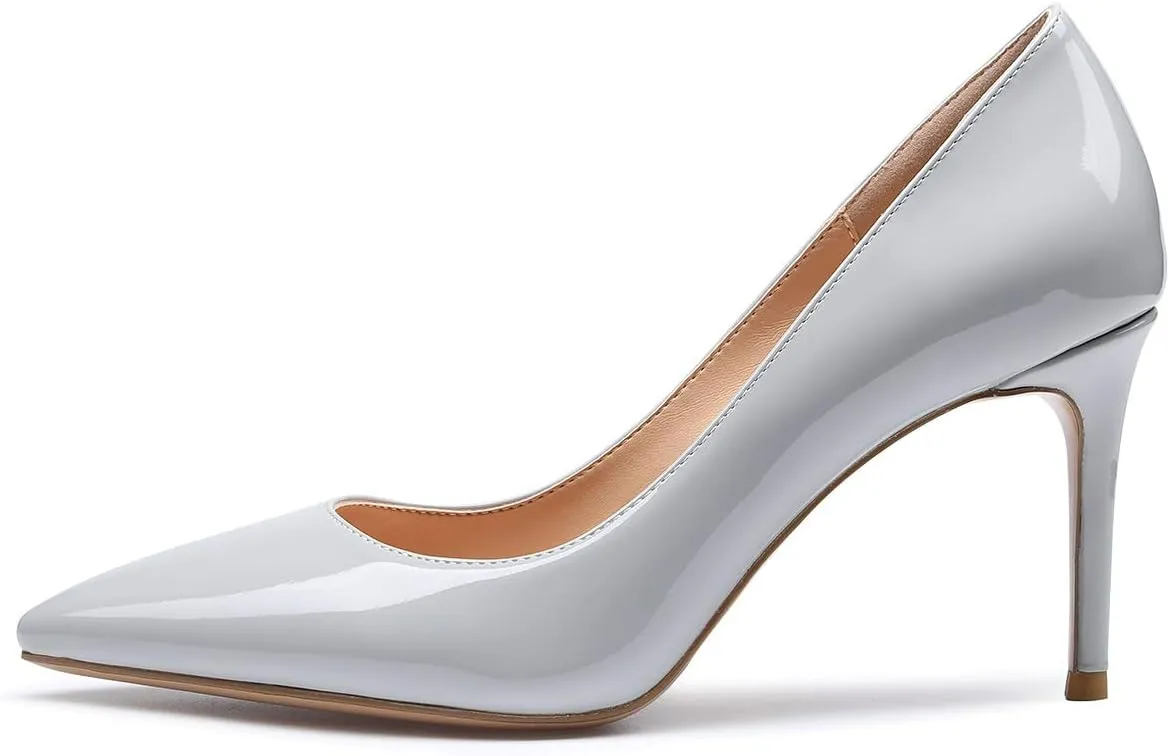 Castamere High Heels Womens Pointed-Toe Slip-on Pumps 8.5CM Stiletto Heel Shoes