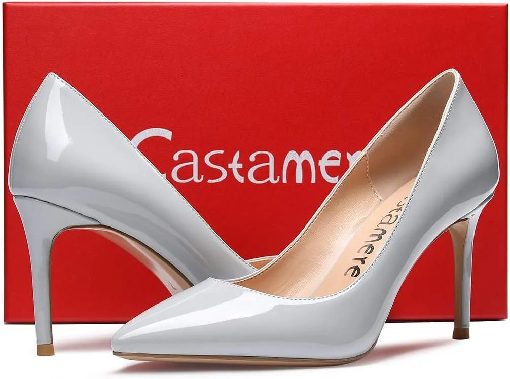 Castamere High Heels Womens Pointed-Toe Slip-on Pumps 8.5CM Stiletto Heel Shoes