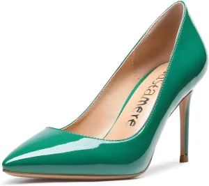 Castamere High Heels Womens Pointed-Toe Slip-on Pumps 8.5CM Stiletto Heel Shoes