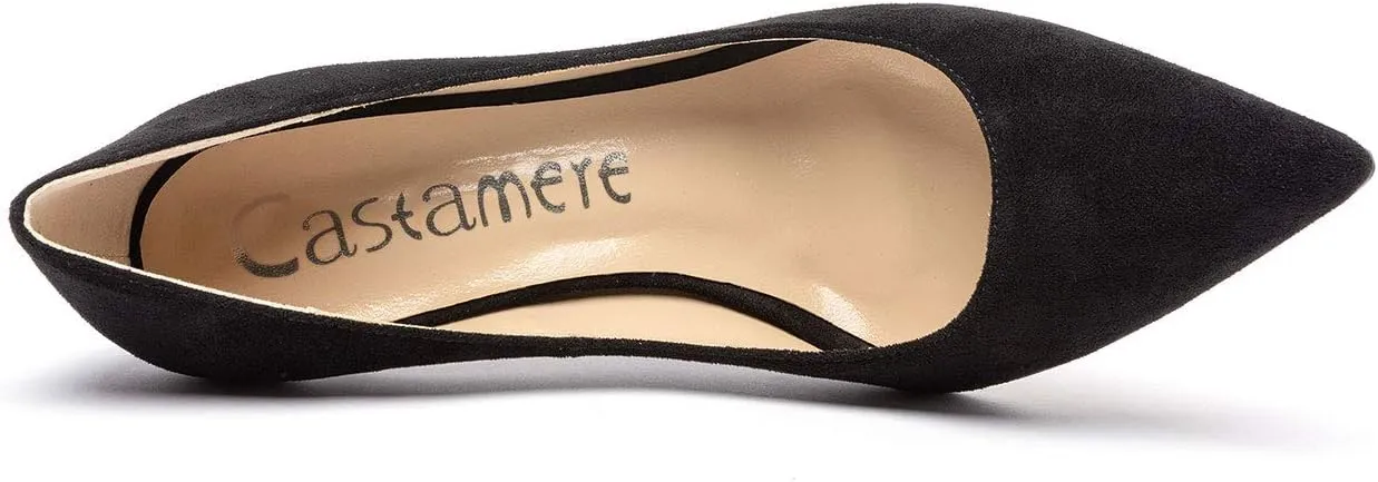Castamere Womens Basic High Heels Pumps Slip On Pointy Toe Stilettos 10CM Heel