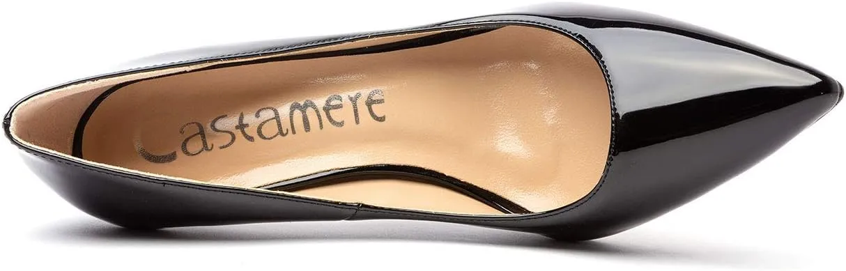 Castamere Womens Basic High Heels Pumps Slip On Pointy Toe Stilettos 10CM Heel
