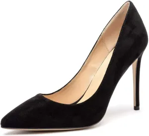 Castamere Womens Basic High Heels Pumps Slip On Pointy Toe Stilettos 10CM Heel