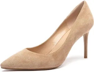 Castamere Womens Basic High Heels Pumps Slip-on Pointy Toe Stilettos 8.5 CM Heel