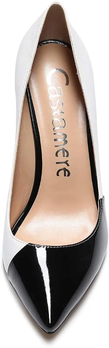 Castamere Womens High Heels Pointed-Toe Slip-on Stilettos Pumps 4Inch Heel Shoes