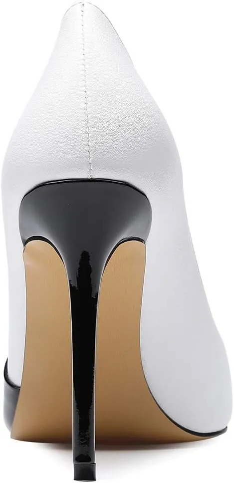 Castamere Womens High Heels Pointed-Toe Slip-on Stilettos Pumps 4Inch Heel Shoes