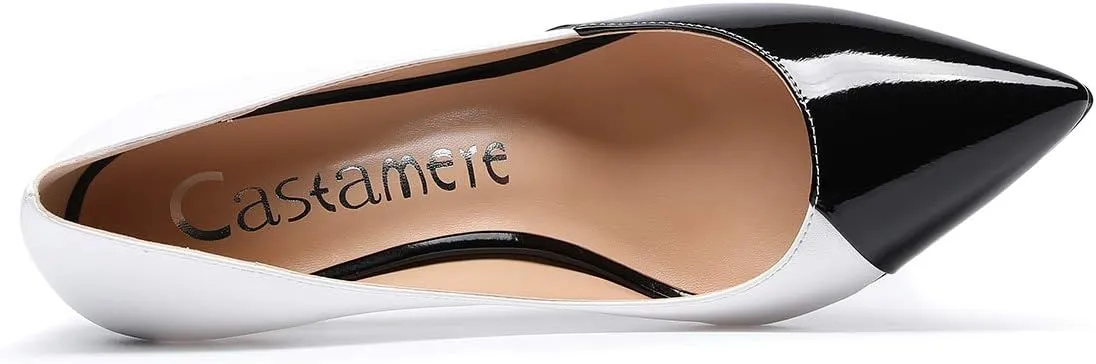 Castamere Womens High Heels Pointed-Toe Slip-on Stilettos Pumps 4Inch Heel Shoes