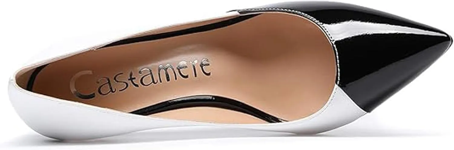 Castamere Womens High Heels Pointed-Toe Slip-on Stilettos Pumps 4Inch Heel Shoes
