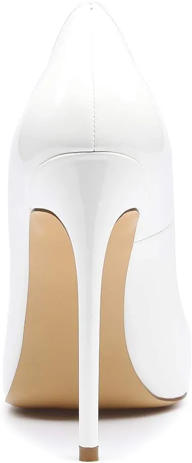 Castamere Women's High Heels Slip-On Pumps Pointy-Toe Elegant Stilettos Wedding Party Sexy Heel Shoes 12CM Heels Pump