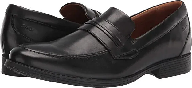 Clarks Men's Whiddon Loafer Black Leather 26158005