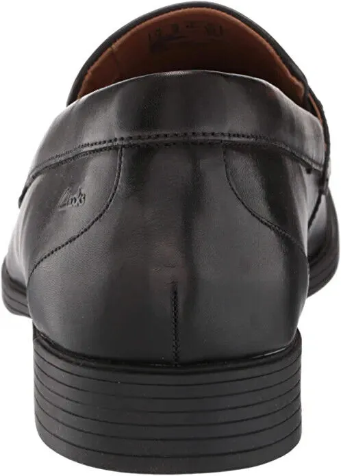 Clarks Men's Whiddon Loafer Black Leather 26158005