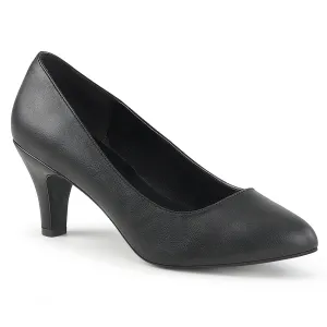 DIVINE-420 - Blk Faux Leather