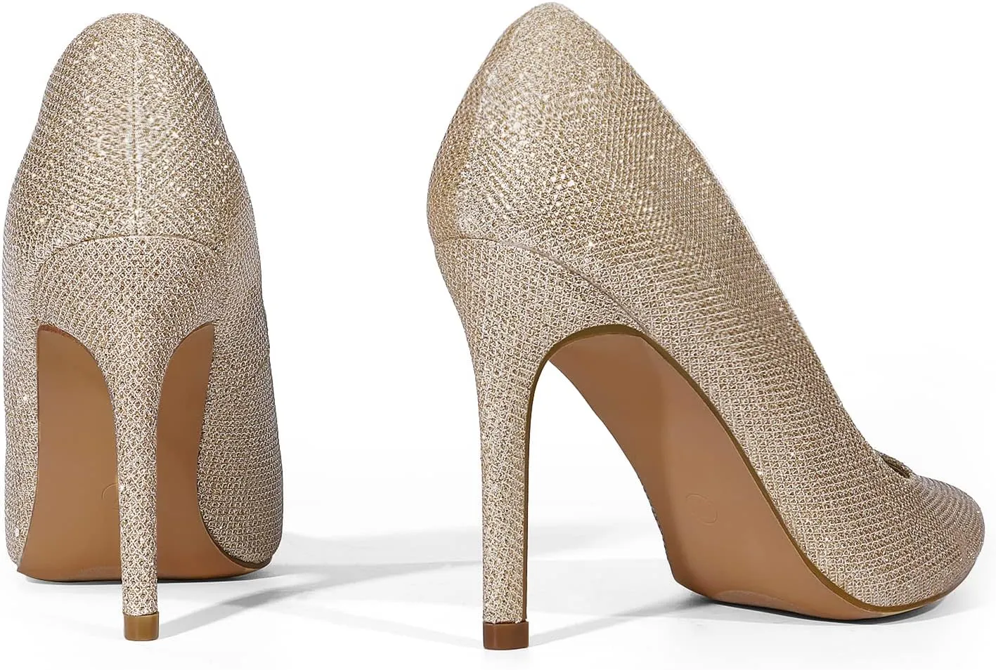 DREAM PAIRS Women's Closed Toe High Heels Dress Pointed Toe Wedding Pump Shoes