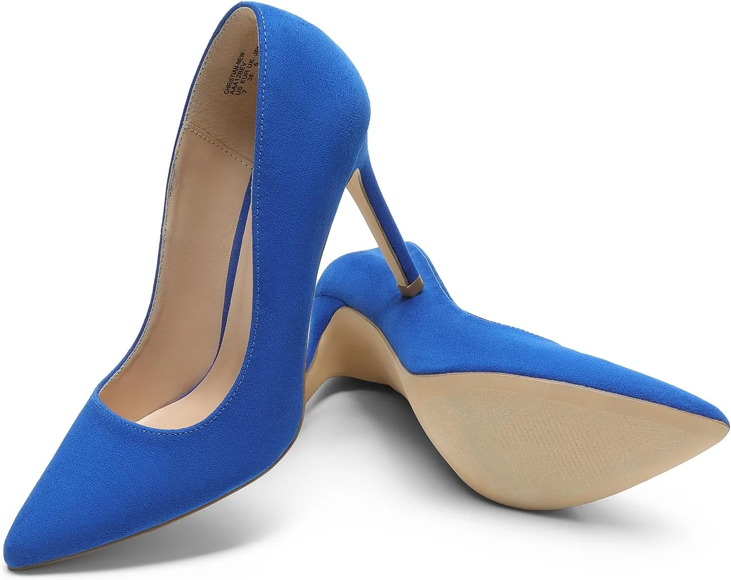 DREAM PAIRS Women's Closed Toe High Heels Dress Pointed Toe Wedding Pump Shoes