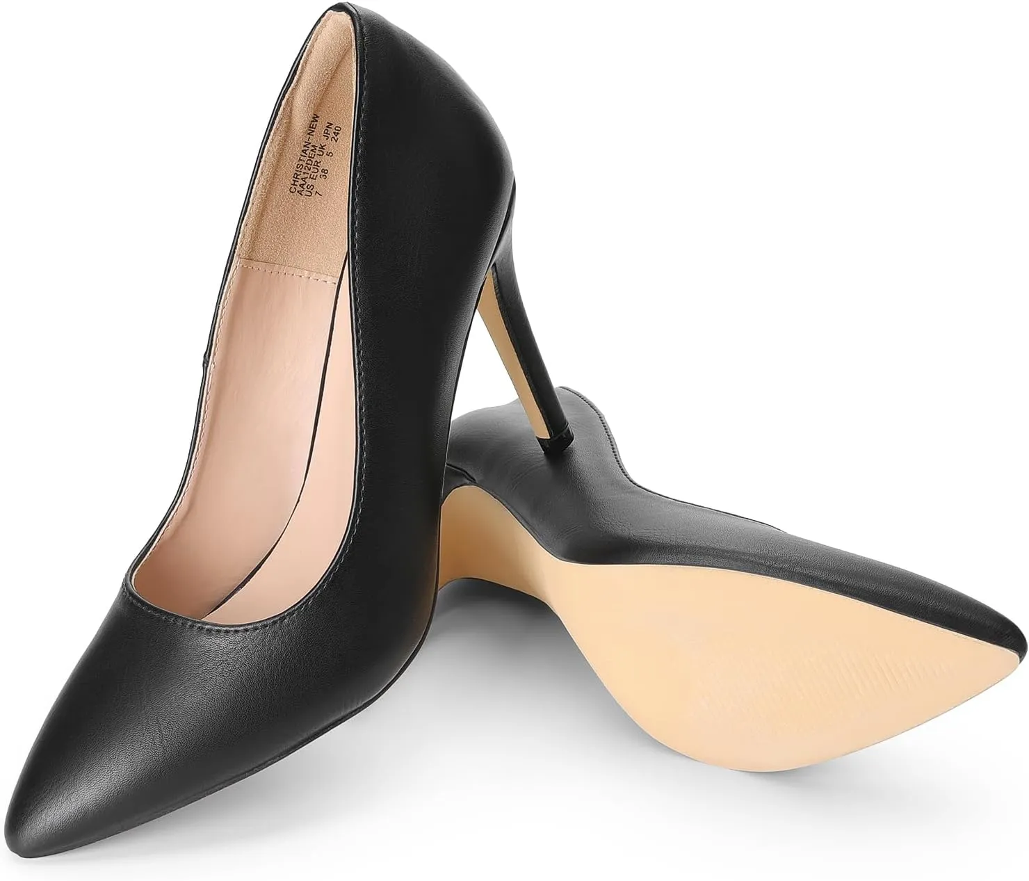 DREAM PAIRS Women's Closed Toe High Heels Dress Pointed Toe Wedding Pump Shoes