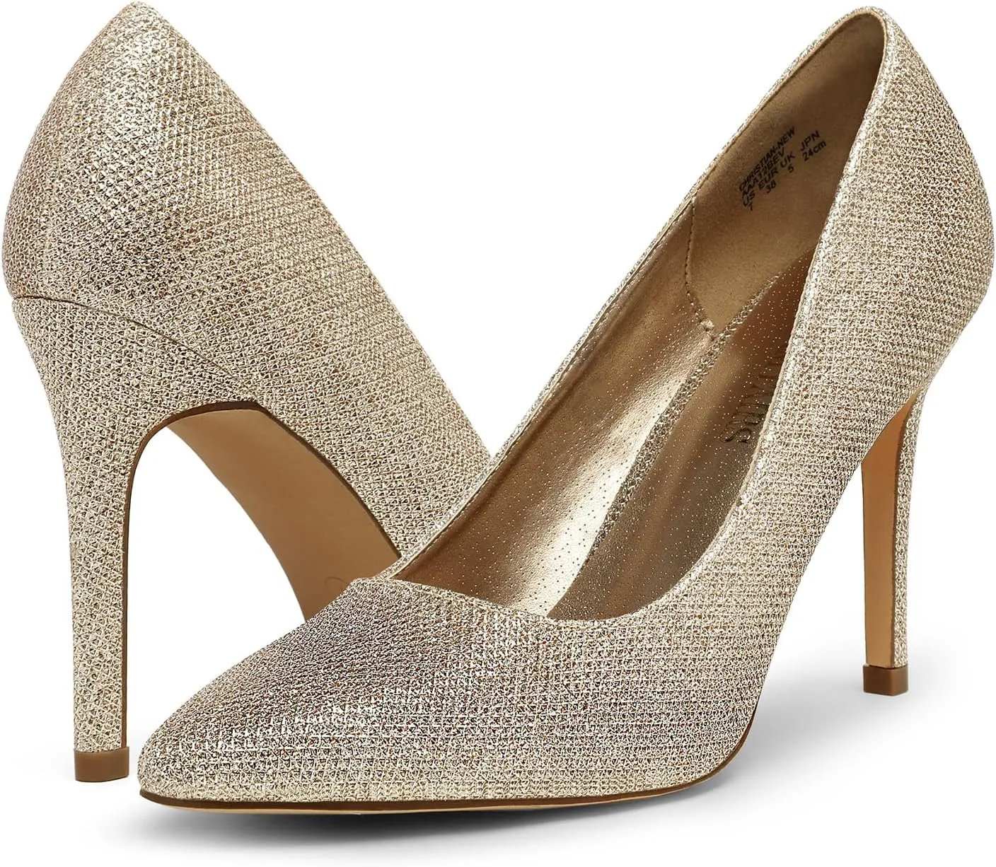 DREAM PAIRS Women's Closed Toe High Heels Dress Pointed Toe Wedding Pump Shoes