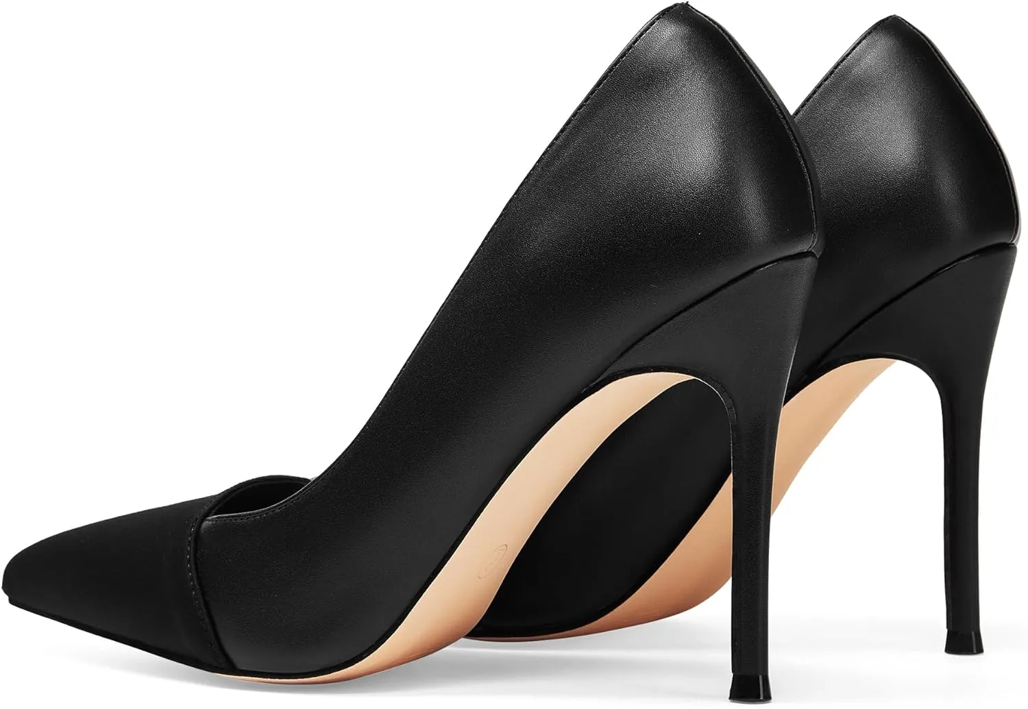Elisabet Tang Women's High Heels Pumps Closed Pointed Toe Stiletto 4inch Heels Classic Office Special Dressy Wedding Pump Shoes