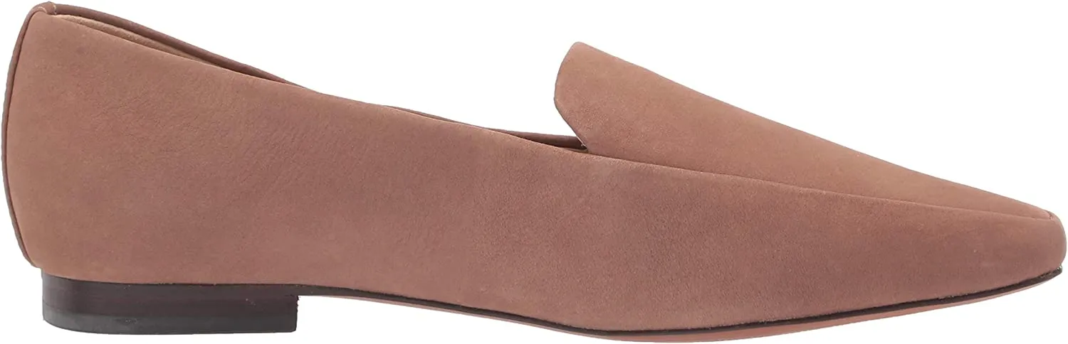 Emelie Squared Toe Loafers Leather International delivery Praline Affordable Edelman Sam Dress On Slip Suede