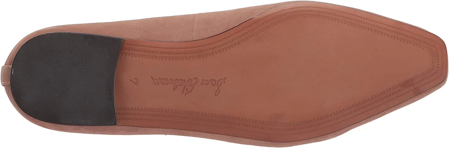 Emelie Squared Toe Loafers Leather International delivery Praline Affordable Edelman Sam Dress On Slip Suede