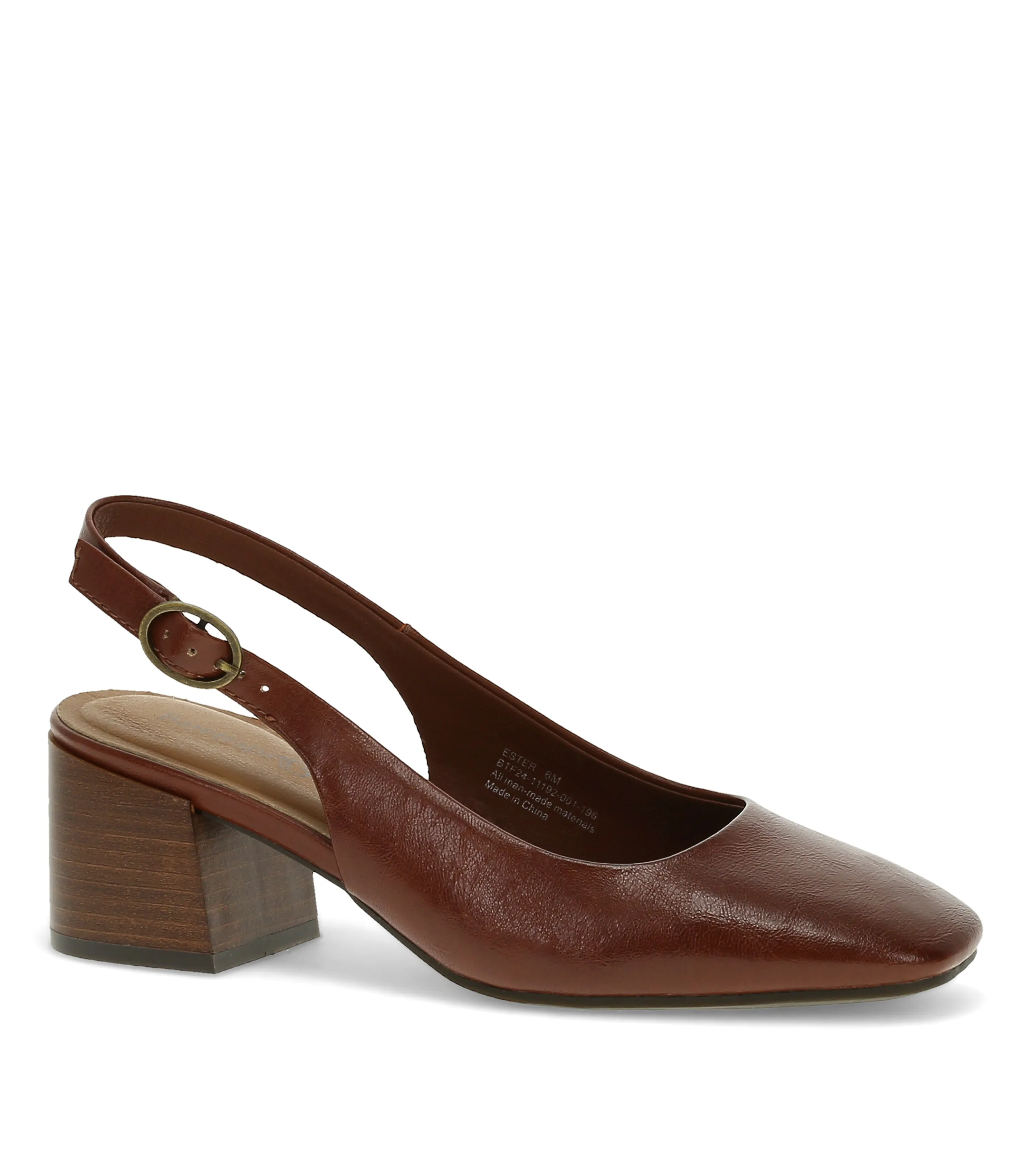 Ester Block Heel Slingback Pump