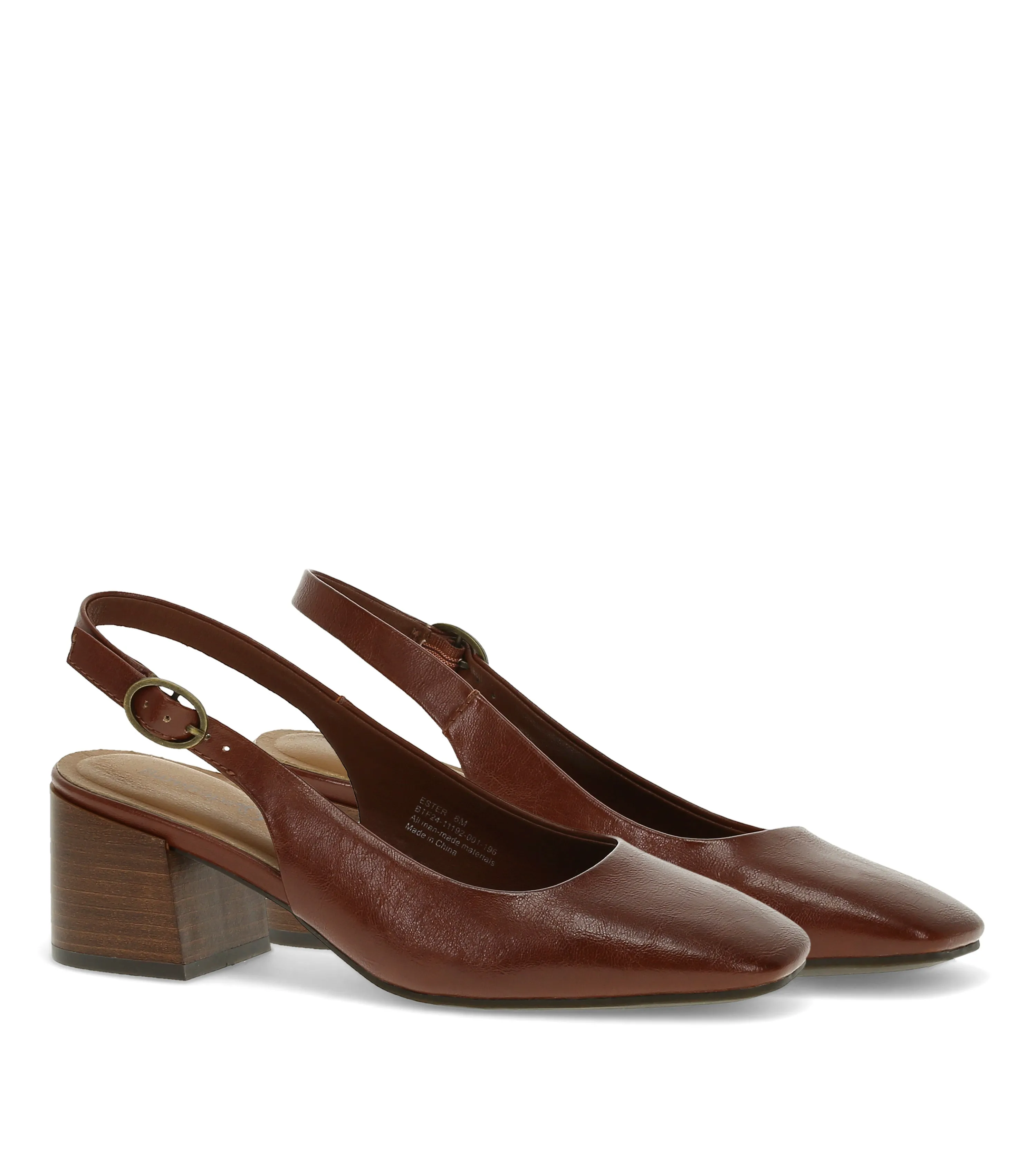 Ester Block Heel Slingback Pump